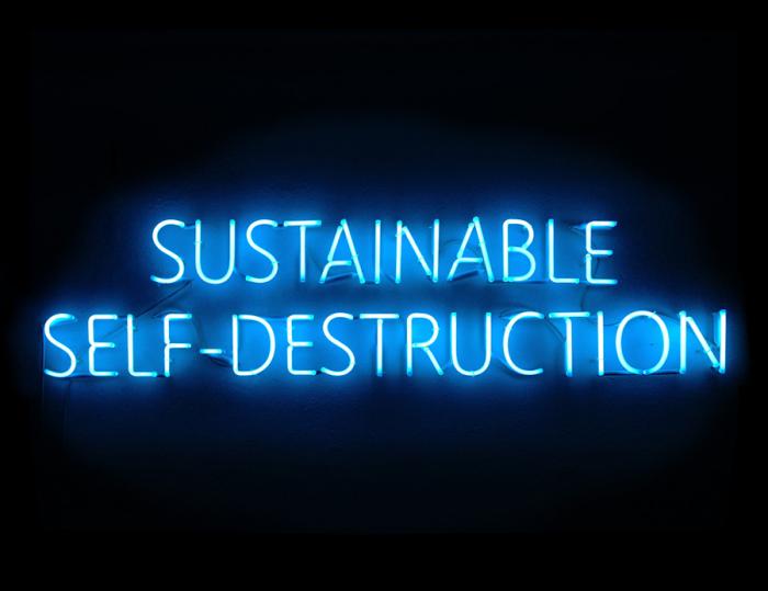 sustainable selfdestruction